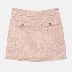 Tweed Mini Skirt (8-16) - Pink