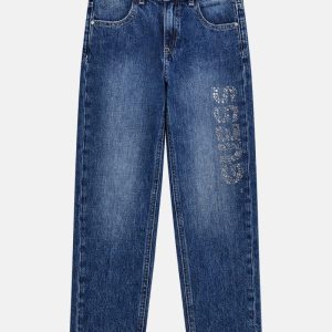 Rigid Denim Jeans (7-16) - Blue