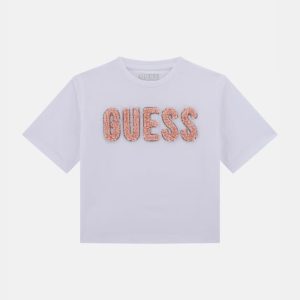 Eco Midi Logo Tee (7-16) - White