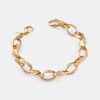 Gold-Tone Bamboo Linked Chain Bracelet - Gold