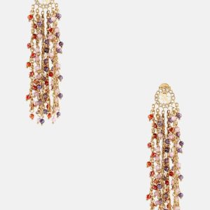 Gold-Tone Quattro G and Multi Fringe Earrings - Gold