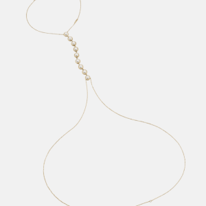 Gold-Tone Faux-Pearl Body Chain - Gold