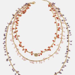 Gold-Tone Quattro G and Multi Layered Necklace - Gold