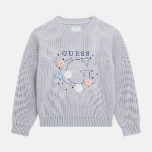 Flower Logo Knit Sweater (3M-7) - MultipleColors