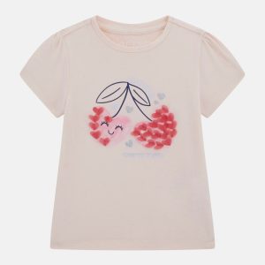 Crewneck Graphic Tee (3M-7) - Pink