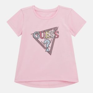 Eco High Low Crewneck Tee (12M-6) - Pink