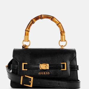 Sibel Top-Handle Flap Bag - Black
