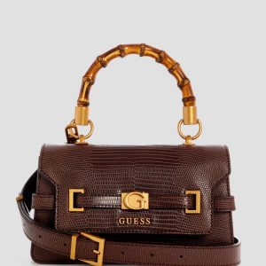 Sibel Top-Handle Flap Bag - Brown