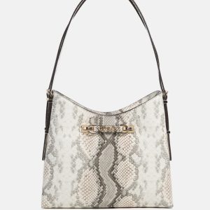 Lefia Snakeskin Hobo - Neutral