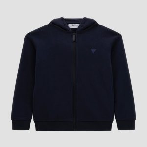Eco Signature Zip Hoodie (8-16) - Blue