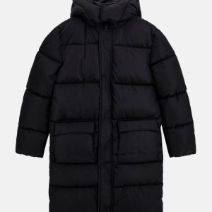 Signature Hooded Puffer Coat (7-16) - Black