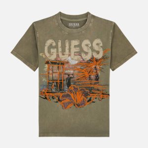 Oversized Crewneck Tee (7-16) - Green