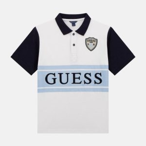 Eco Oversized Color-Block Polo (7-16) - White