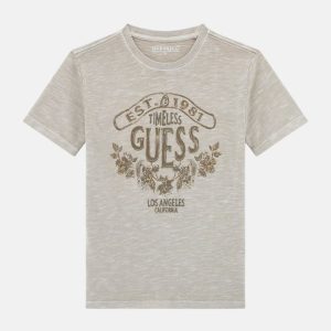 Eco Mini Me Crewneck Tee (7-16) - Beige
