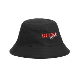 GUESS Originals Logo Bucket Hat - Black