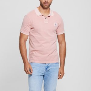 Eco Washed Polo - Pink