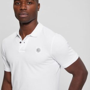 Eco Pique Polo - White