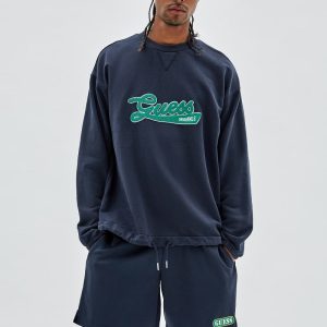 GUESS Originals Drawstring Sweatshirt - Blue