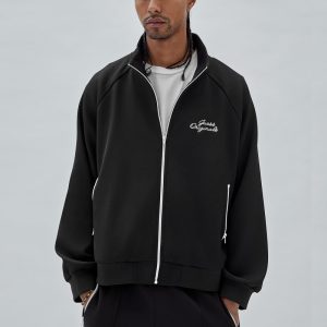 GUESS Originals Eco Tricot Track Jacket - Black