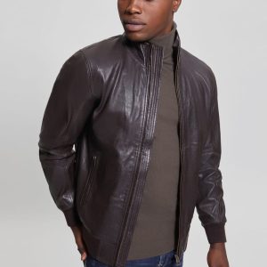Soft Leather Jacket - Brown
