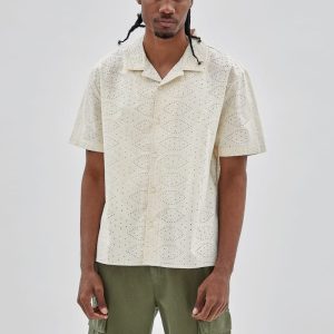 GUESS Originals Eyelet Shirt - White