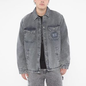 GUESS Originals Canvas Shirt Jacket - Grey