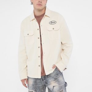 GUESS Originals Patch Work Shirt - Off-white