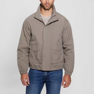 Paul Essential Twill Utility Jacket - Beige