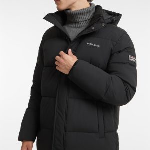 Mid-Length Puffer Jacket - Black