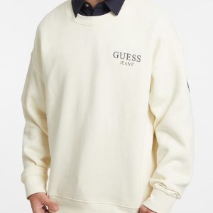 Macro Logo Crewneck Sweatshirt - White
