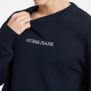 Embroidered Logo Sweater - Blue