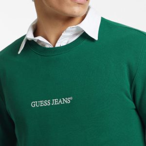 Embroidered Logo Sweater - Green