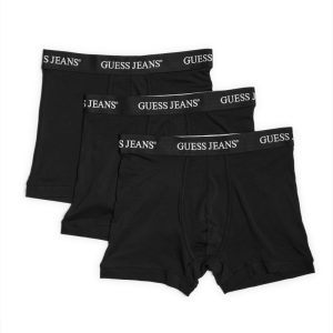 Eco GUESS Jeans 3-Pack Boxer Briefs - Black