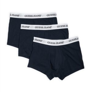 Eco GUESS Jeans 3-Pack Trunks - Blue