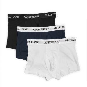 Eco GUESS Jeans 3-Pack Trunks - White
