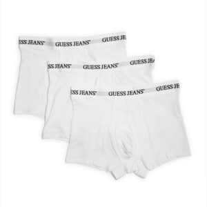 Eco GUESS Jeans 3-Pack Trunks - White