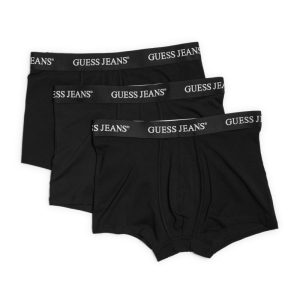 Eco GUESS Jeans 3-Pack Trunks - Black
