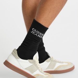 Eco GUESS Jeans Unisex Crew Socks - Black