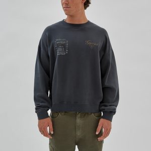 GUESS Originals Varsity Crewneck - Black