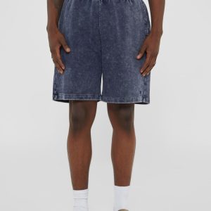 GUESS Originals Acid Wash Terry Shorts - Blue