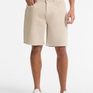 Denim Shorts - Beige