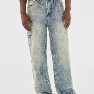 GUESS Originals Faded Denim Carpenter Jeans - Blue