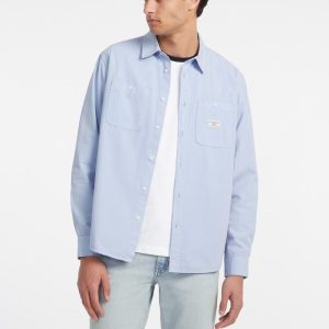 Long-Sleeve Pocket Shirt - Blue