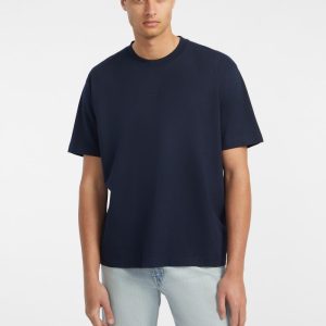 Embroidered Logo Tee - Blue