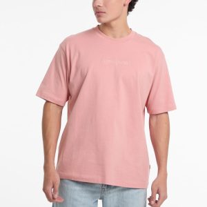 Embroidered Logo Tee - Pink