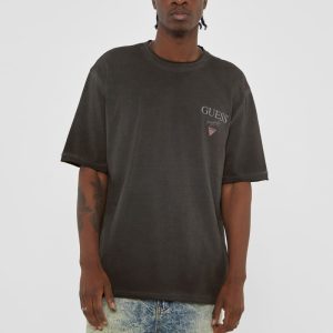 GUESS Originals Stacked Logo Tee - Black