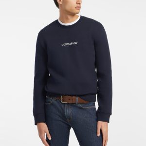 Slim Logo Crewneck Sweatshirt - Blue