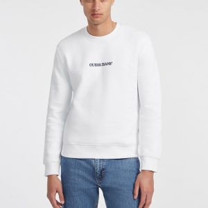Slim Logo Crewneck Sweatshirt - White