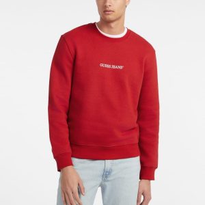 Slim Logo Crewneck Sweatshirt - Red