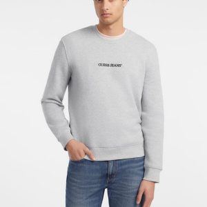 Slim Logo Crewneck Sweatshirt - Gray